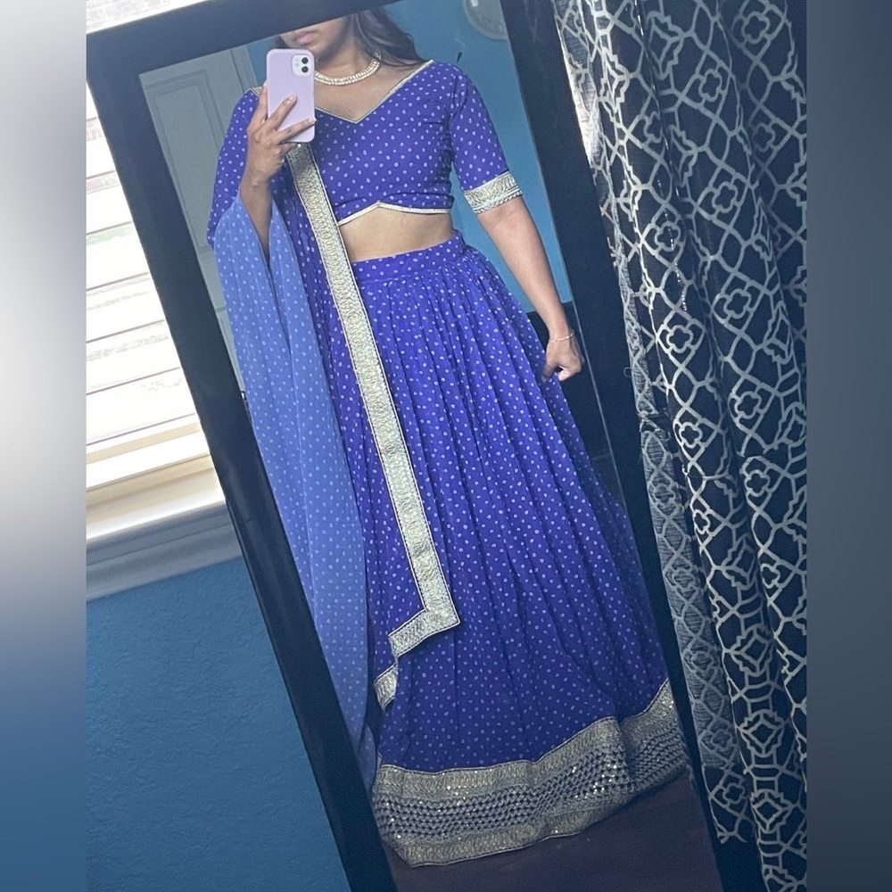 Purple lehenga